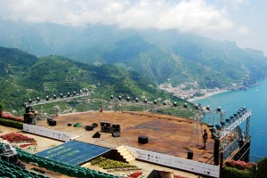 Il nuovo palco del Belvedere di Villa Rufolo - ph Pino Izzo