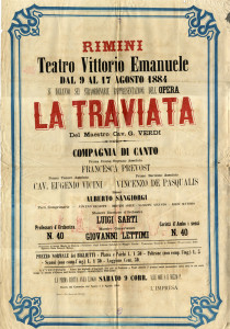 Altro manifesto di Traviata MusiCultuAon line