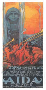 Manifesto dell'Aida maceratese del 1921 Musiculturaonline