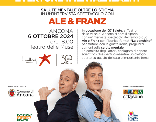 Ale e Franz in scena al Teatro delle Muse di Ancona per Extra G7 Salute